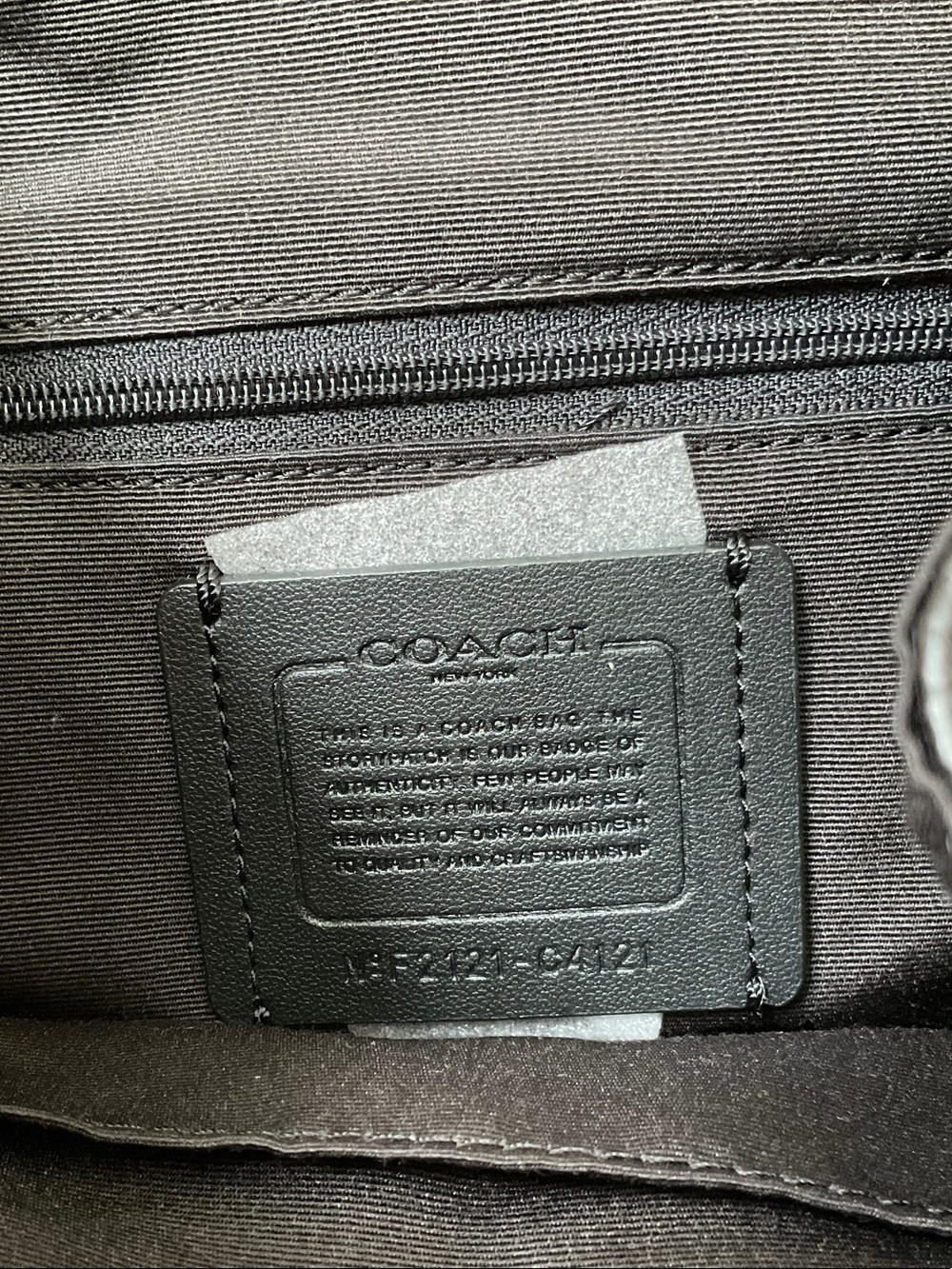 Coach Black Pebbled Leather Mini Backpack with Gold Accent - Picture 4 of 8